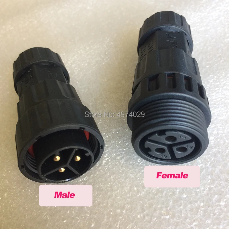 

Male or Female Connector for WVC1200 WVC600 WVC300 Grid Tie Inverter Power Cable