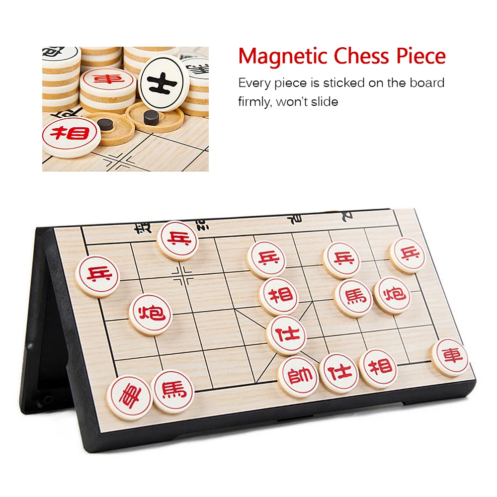 Xiangqi китайский Шахматный набор складные шахматные настольные игры с 32 магнитными
