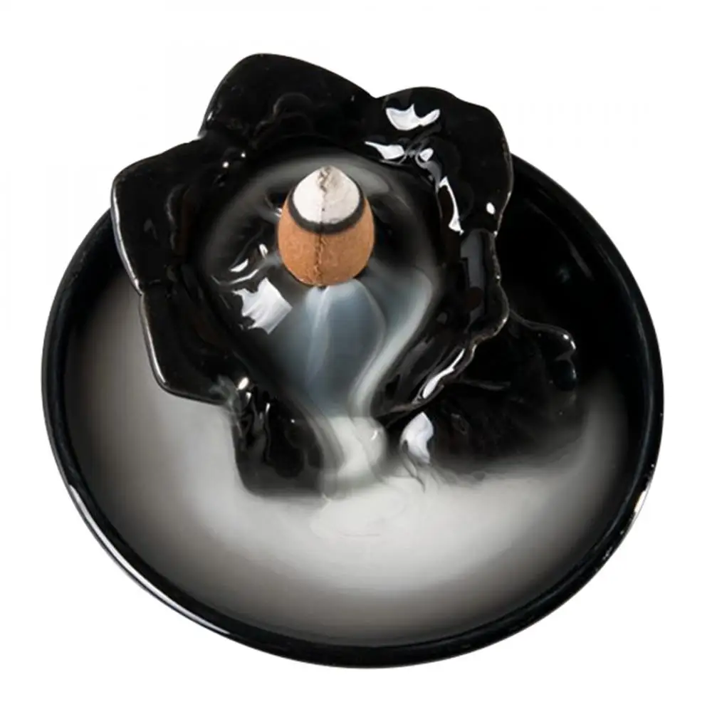 Портативная курильница с дымом водопад керамический держатель ладана кадильница для ароматерапии традиционный креативный домашний декор