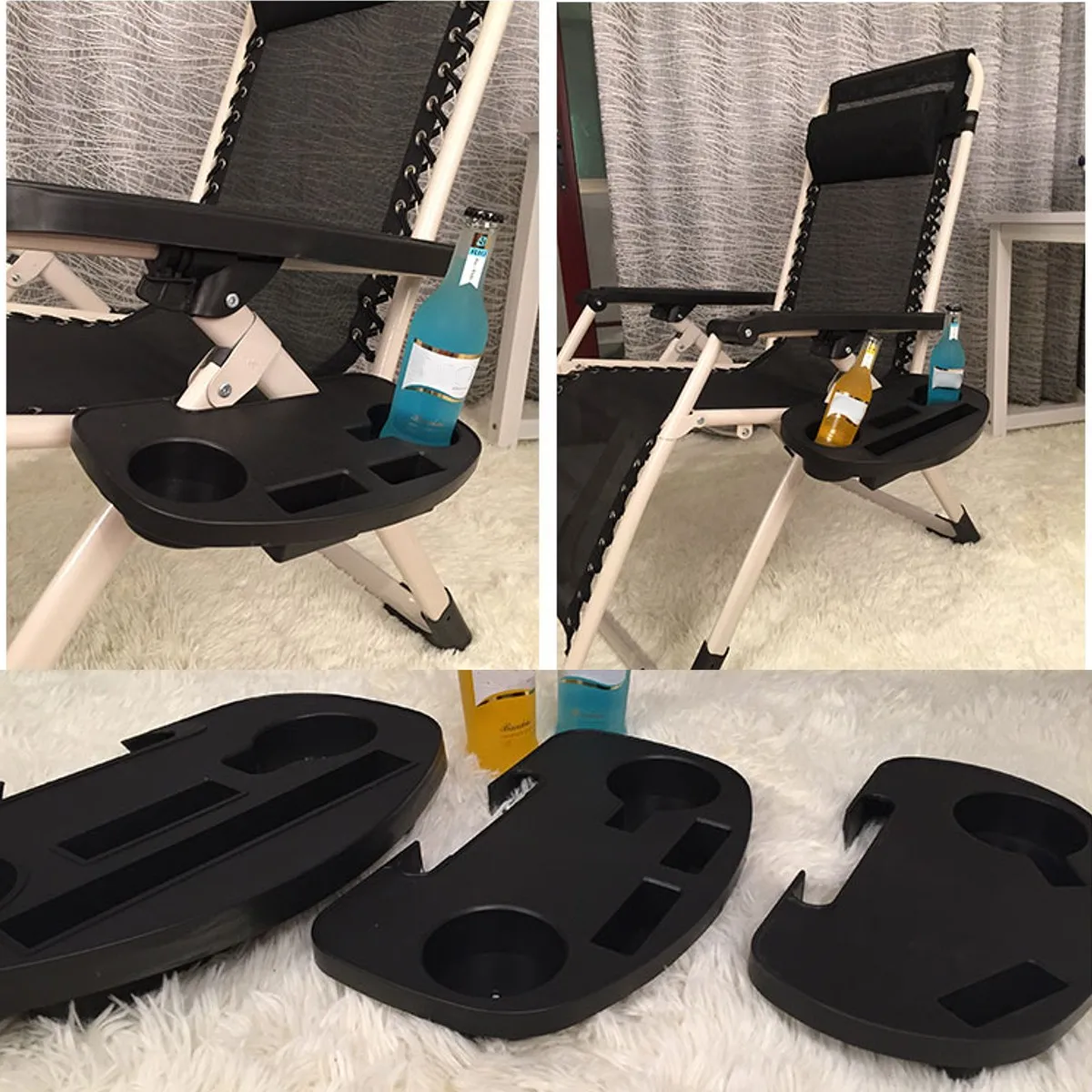 Chair Clip on Tray Chair Table Side Storage Phone Holder Outdoor Camping Fishing