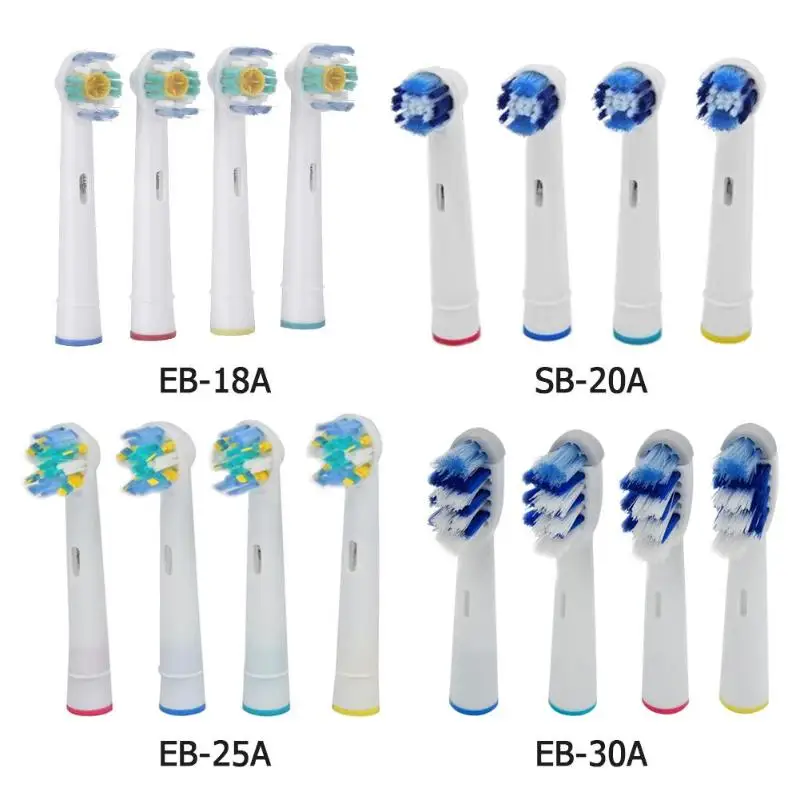 

4pcs Replacement Toothbrushes Heads Oral Hygiene Electric Tooth Sweeping Brush Head for Braun Oral B Hygiene Cross Cleaning Tool