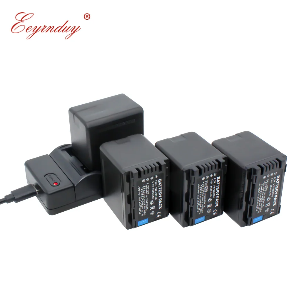 

Rechargeable Battery (4-Pack) and USB Charger for PANASONIC HC-V380 HC-V510 V520 V550 HC-V710 V720 V750 V770 Digital Cameras