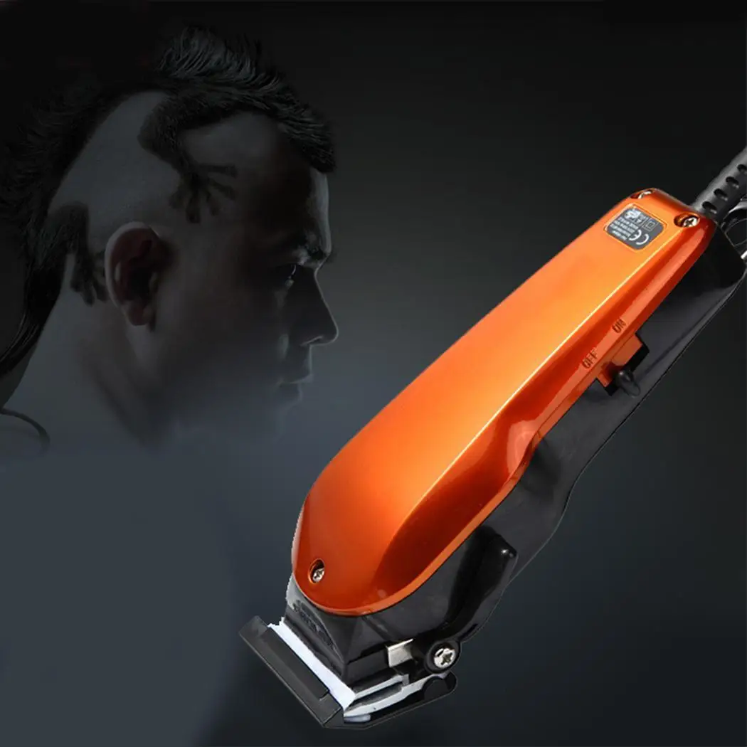

Electric Hair Clipper Haircut Trimmer Cutter 15W EU Shaving Orange Tool 220V