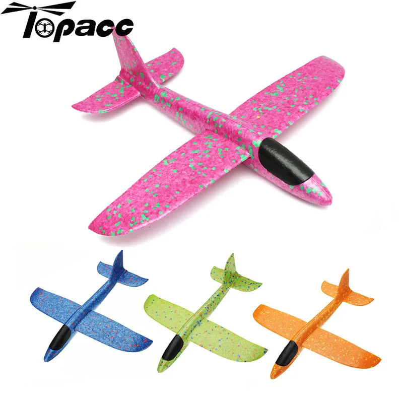 

Outdoors Fun Hand Launch Throwing Aircraft 35cm Big Size Airplane DIY Inertial Foam EPP Children Kids Plane Gift Plane Toys