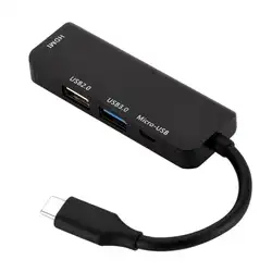 1080 P Тип-C концентратор к USB2.0/USB3.0/HDMI/Micro USB адаптер док-станция для ПК телефон