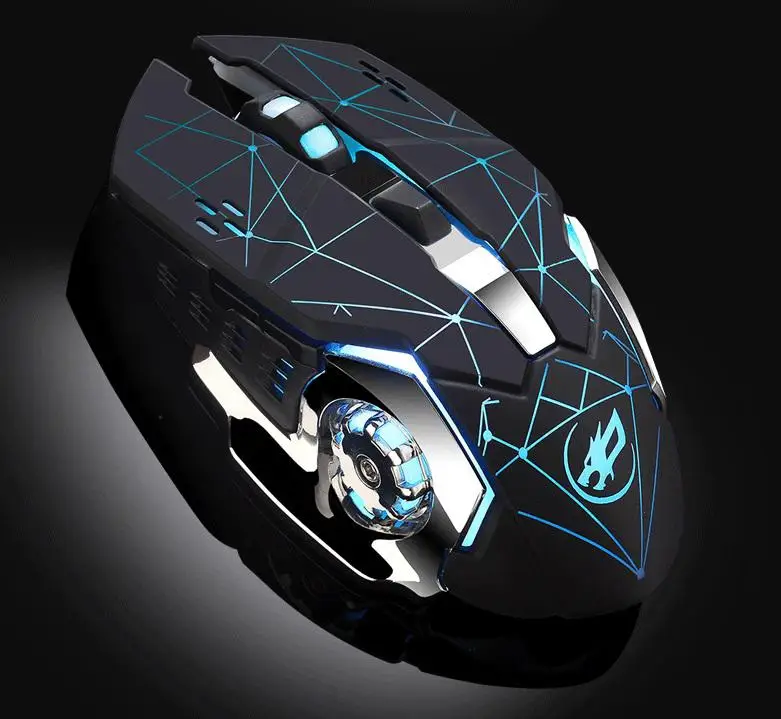 

BEESCLOVER Wireless Mouse Optical Mouse Gaming Silent USB Rechargeable 6 button 1600dpi for PC Laptop Computer