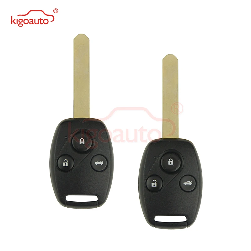 Kigoauto 2pcs HLIK-1T 3 Button 434 Mhz HON66 With ID46-PCF7961 Chip For Honda Civic Accord 2007 2008 2009 Remote Key remotekey 2pcs remote key oucg8d 380h a for honda accord 2003 2004 2005 2006 2007 3 button with panic 313 8mhz id46 chip car key