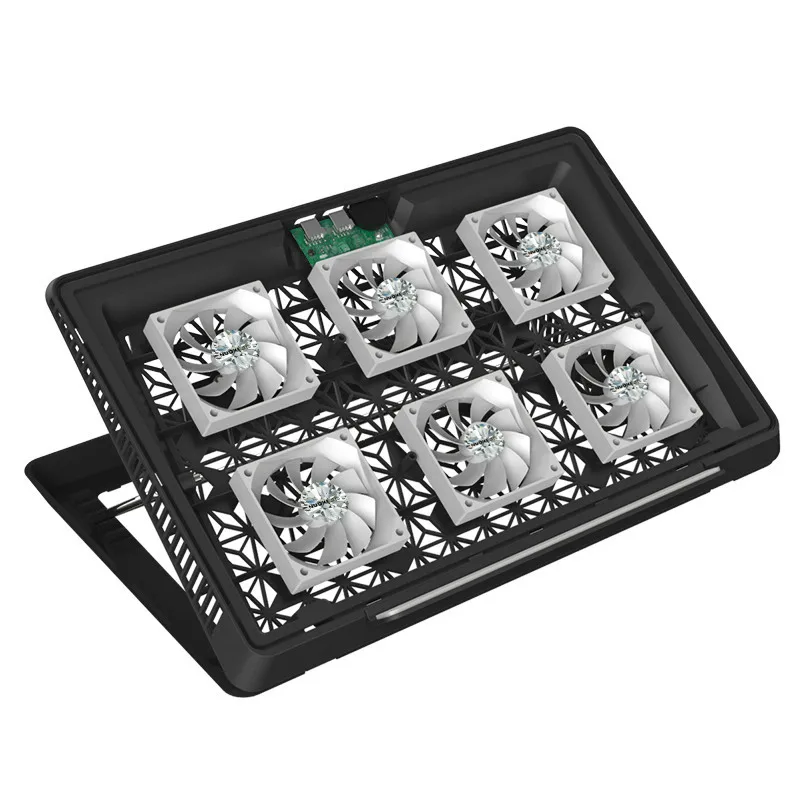 Nuoxi 6 Led Высокоскоростные Вентиляторы охлаждающая подставка Подставка для