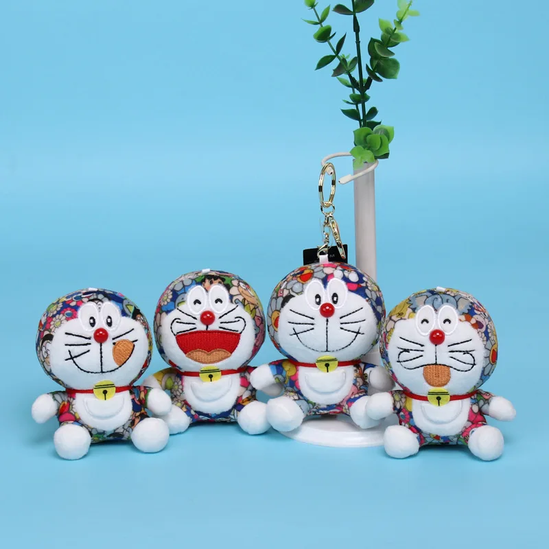 

Doraemon Plush Toys Cute Pokonyan Stuffed Animals Plush Dolls Bag Pandent Colorful Styles Phone Chain/ Seat Gifts