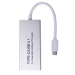 Usb Тип C/Usb 3,1 до 4 Порты Usb3.0 концентратор с Pd разделитель функций кабель-переходник для зарядки для 2018 Macbook Air/Pro 13/15