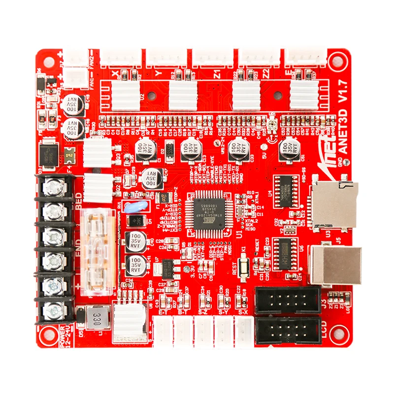 A8 3D طابعة أجزاء لوحة تحكم تحديث اللوحة V1.0 RepRap Ramps1.4 متوافق ل Anet A8 3D طابعة سطح مكتب