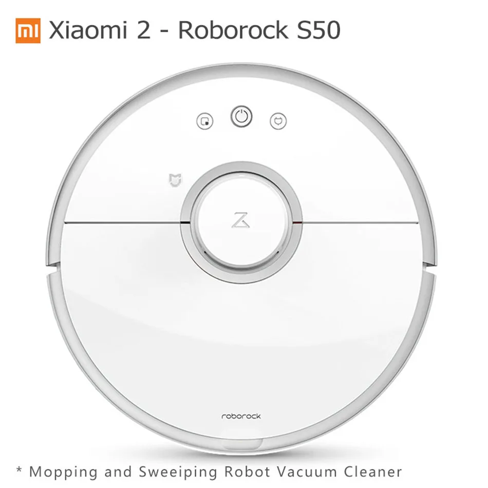 

Xiaomi Mi 2 Roborock S50 Robot Vacuum Cleaner Wet Mopping Sweeping Xiaomi Original China Edition Mijia App Wifi Remote Control