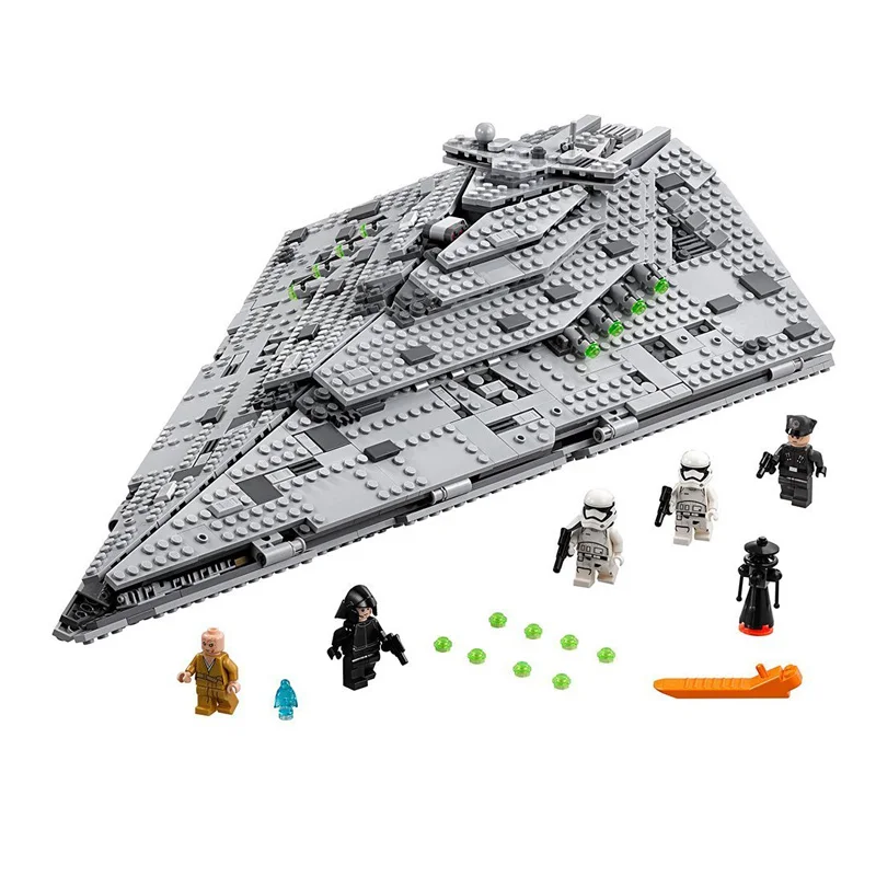 

Star Wars First Order Star Destroyer Model Building Blocks Compatible legoings 75190 05131 Toys for Children Christmas Gift