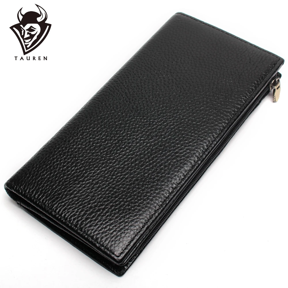 100 Real Genuine Leather Purse With Phone Bag Wallet Card Holder Black