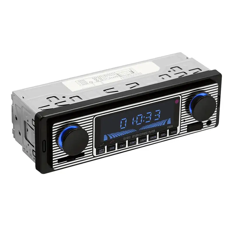 DC12V Bluetooth Auto Car Radio 1DIN Stereo Audio FM Radio Receiver Support Aux Input SD USB Remote Control MP3 Player