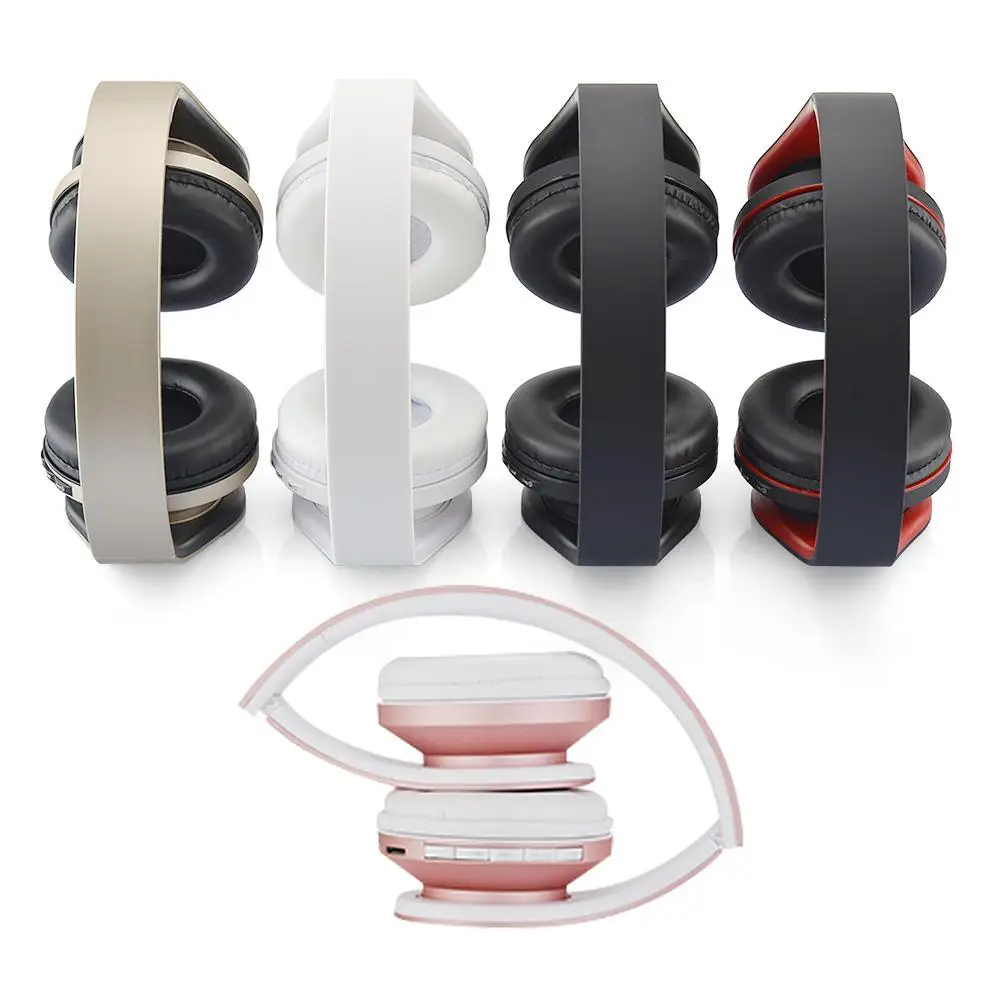 

4-in-1 Foldable Bluetooth Wireless Headset With FM Stereo Radio Micro Support SD TF Card Comfortable Portable High Quality