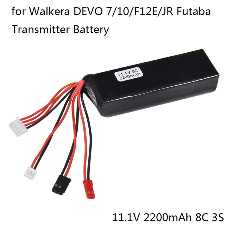 11,1 В 2200 мАч Lipo батарея для Walkera DEVO 7 10 F12E/JR Futaba передатчик RC дистанционное управление самолета аксессуар