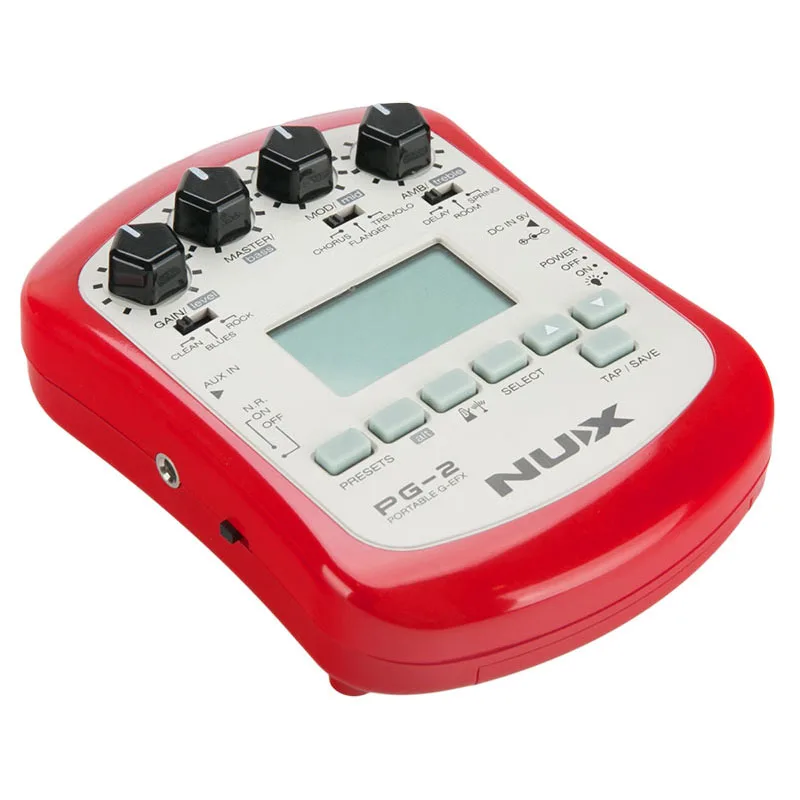 

New NUX PG-2 Multiple Electric Guitar Effect Pedal Portable Guitar Pedal Professor 3 Pre-amp 6 modulation effects