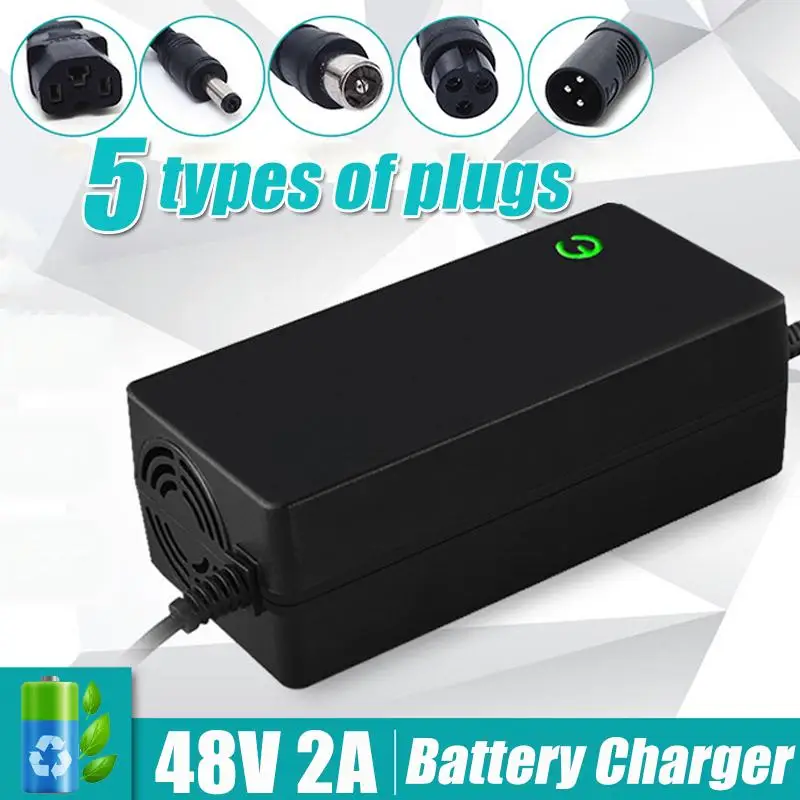 

48V 2A Light Lithium Battery Charger Electric Bicycle Bike Scooter Charger Power Supply Balance Car Charging Equipment