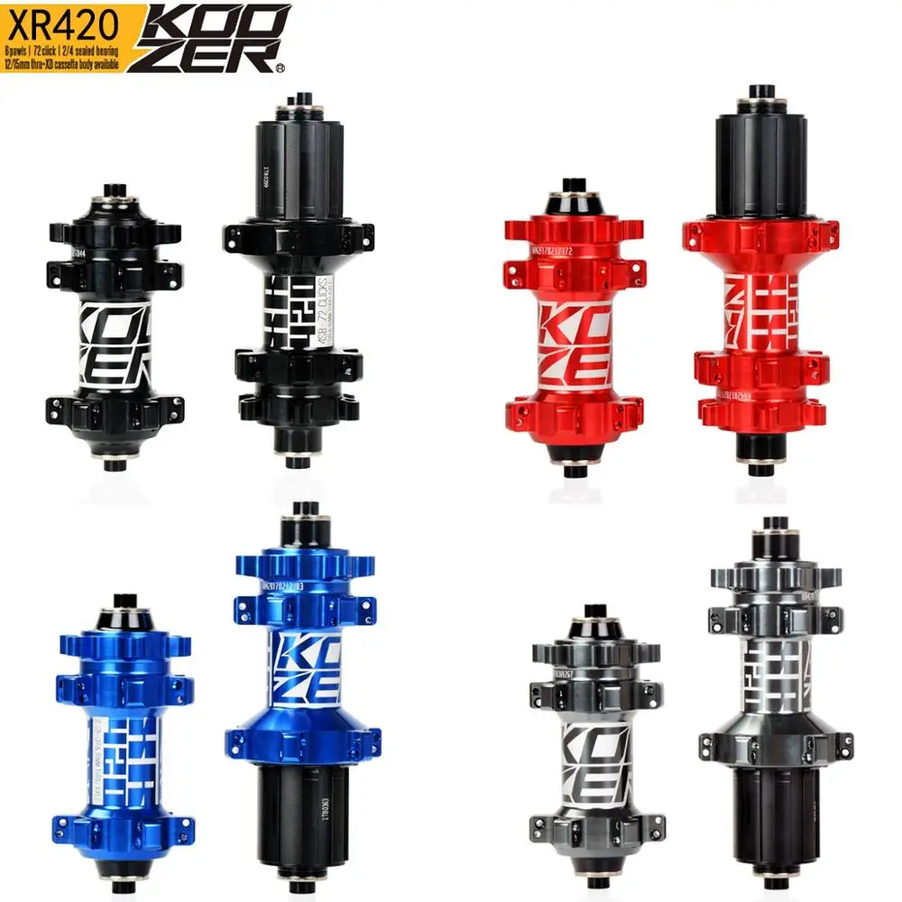 KOOZER XR420 front rear hub 24 holes bicycle hubs quick release 4