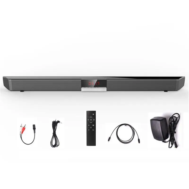 Stereo Surround Sound XGODY SR100 Plus Bluetooth Soundbar For TV Wireless Speaker Aux-In Coaxial Optical Subwoofer Home Theater