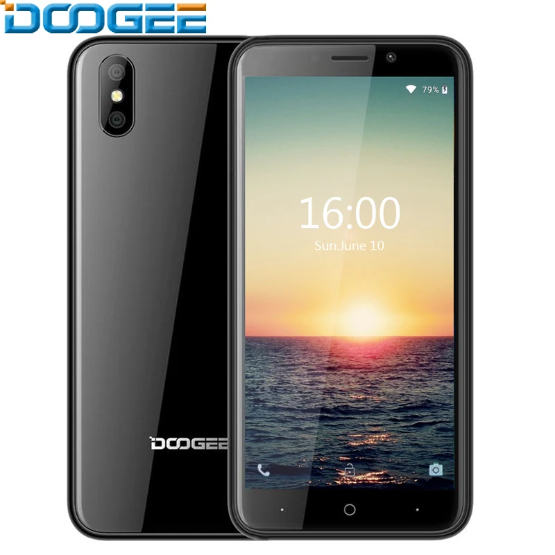 

Doogee X50 Android 8.1 Smartphone Mtk6580m Quad Core 1gb Ram 8gb Rom Dual Cameras 5.0 Inch 2000mah Dual Sim Wcdma Mobile Phone