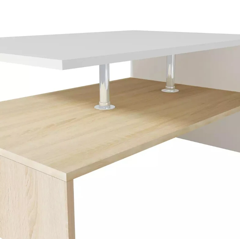 VidaXL Coffee Table Chipboard Modern Tea Table Living Room Tables High Quality Chipboard With Base Storage Shelf New