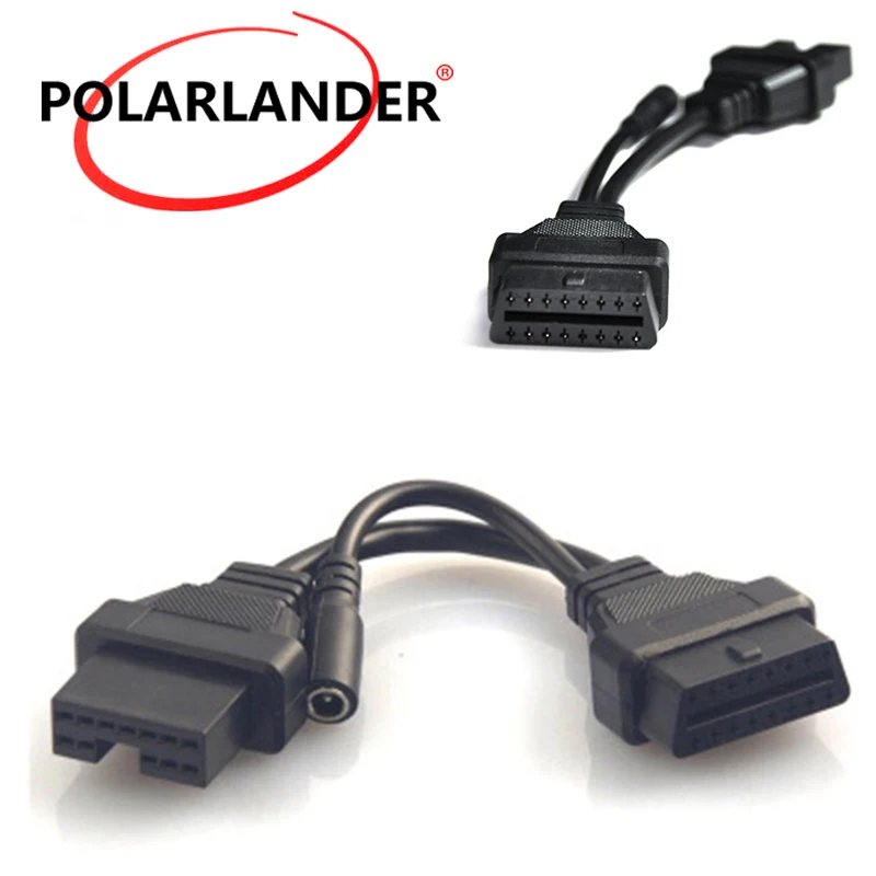 Кабель для диагностики автомобилей Mitsubishi 12pin к 16pin OBD2 кабель Услуги соединитель