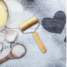 Металл Т буковая Скалка Многофункциональный мука палка Wonton кожи пиццы Скалка