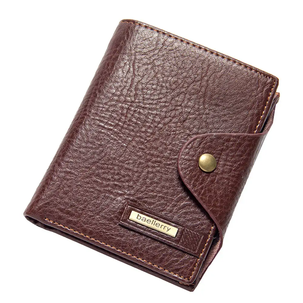 

2019 New brand Folding Short Men's Wallet PU Qualitty Guarantee Purse For Male Coin Purse Multifunction Wallet