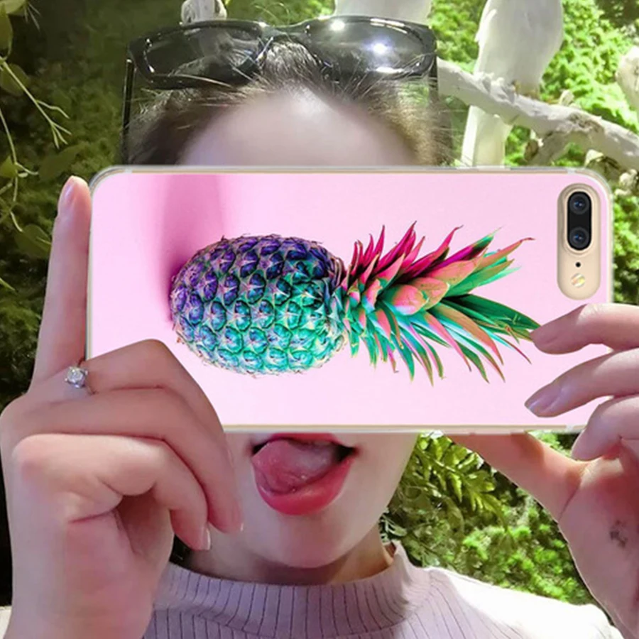 Чехол KISSCASE с ананасом для iPhone X XS 7 8 PLus чехлы рисунком розы 5S SE 5 6 6S Plus на заднюю