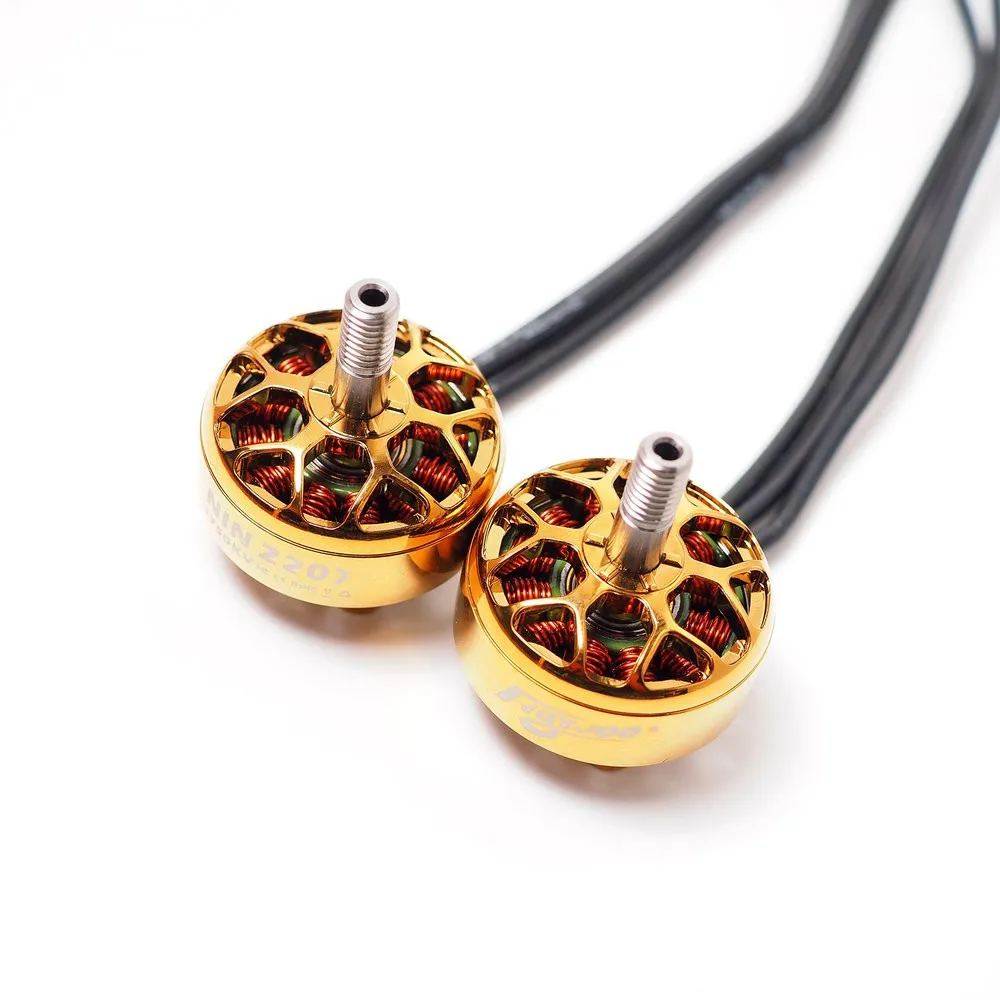 

1 / 2 / 4PCS FLYWOO NIN N2207 2207 1750KV / 2450KV / 2750KV 2-6S Titanium Brushless Motor Gold for RC Drone Spare Parts Accs