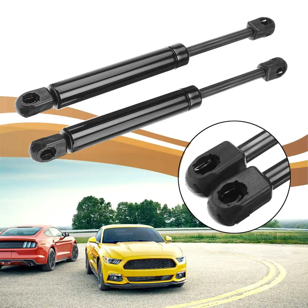

2Pcs Car Styling Auto Front Bonnet Hood Gas Springs Boot Struts Shock Lifters Support for Ford for Mondeo MK3 2000 - 2007