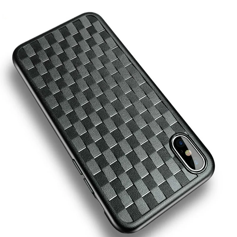 

Ultra Thin Block Phone Case For iPhone X XR XS MAX Case Fashion Grid Matte Back Cover For iPhone 8 6 6S 7 Plus Cases Capa Coque