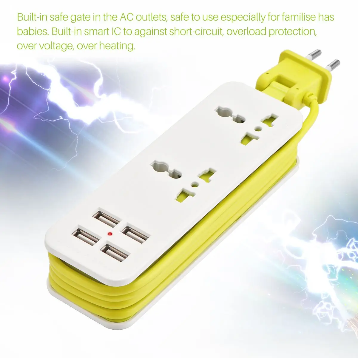 Для стандарта ЕС США Великобритании Plug удлинитель розетка Портативный