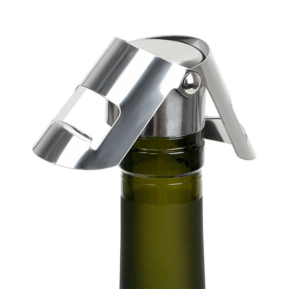 HOOMIN барные инструменты пробка для шампанского уплотнительная крышка для бутылки вина Бутылка для пива пробковая заглушка пробка для бутылки вина сверкающая нержавеющая сталь