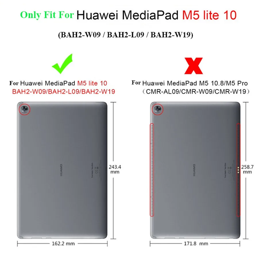 Heavy Duty Броня чехол для huawei MediaPad M5 Lite 10 BAH2-W19/L09/W09 10," кремния ПК противоударный чехол для huawei C5 10+ Плёнки