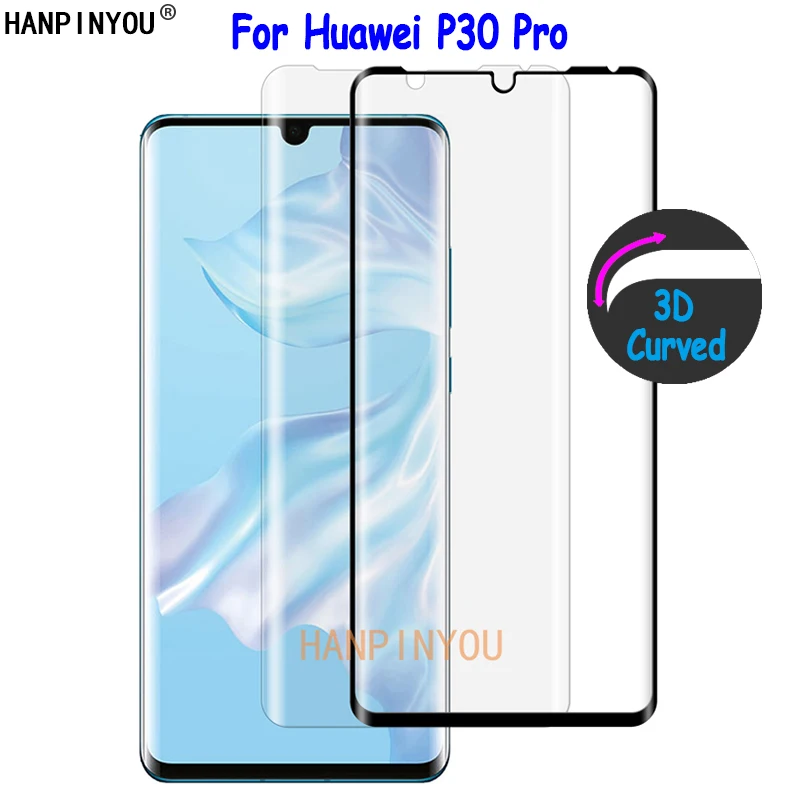 Для huawei P30 Pro 6,4" 9 H ультра тонкий 3D изогнутые полное покрытие спереди закаленное Стекло фильм Экран протектор гвардии