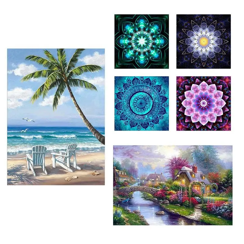 

5D Diamond embroidery painting Paint-by-Number DIY Rhinestones Painting 5D Cross Stitch Wall Picture Decoration