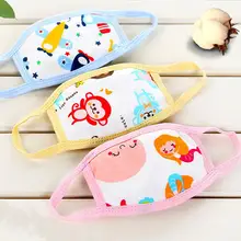 1 шт хлопок Пылезащитная маска для лица аниме мультфильм Животные детские маски со ртом для лица Пылезащитная маска для детей Защита носа