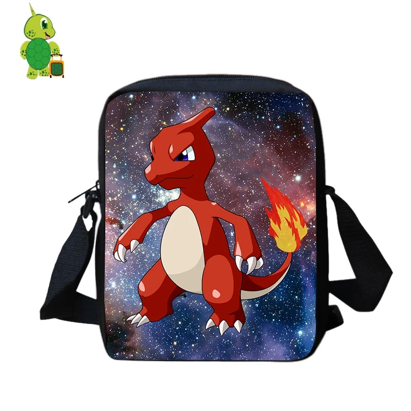 Pokemon Charmeleon Galaxy Space Mini Shoulder Bag Women Men Double Layer Small Handbag Purses Phone Boys Girls Crossbody |