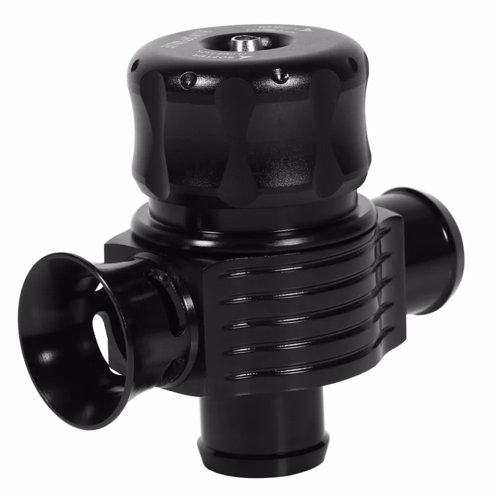 

25mm Car Dual Adjustable Turbo Blow Off Valve Fake Dump BOV Sound Simulator Kit Black 2019 New