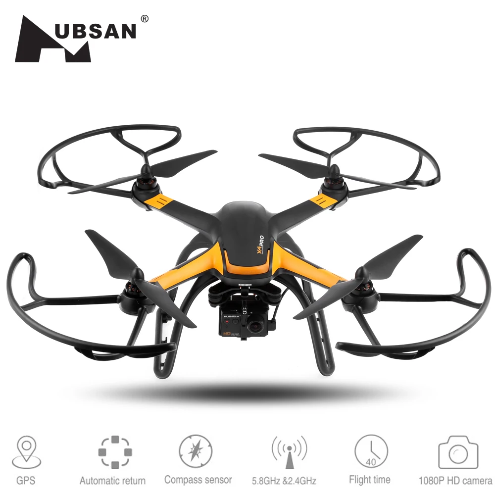Hubsan H109S X4 PRO Cmera Дрон 5 8G FPV 1080P HD камера gps 7CH RC Квадрокоптер с 1 осью бесщеточный