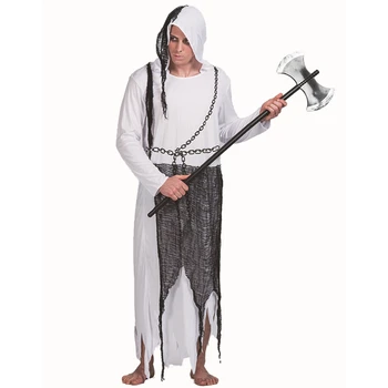 

Mens Halloween Phantom Of Darkness Grim Reaper Ghoul Fancy Dress Costume