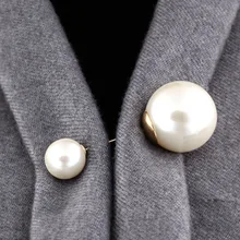 Hot Sale High Quality Vintage Style Plated Clear Double head Imitation Pearl Big Brooch Wedding Accessories miniature pinscher head made in u k artistic style dog brooch collection 22ct gold plated