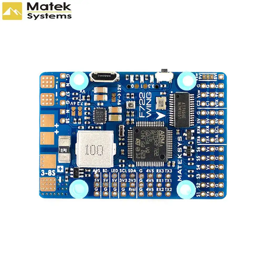 

Original Matek Systems F722-WING STM32F722RET6 Flight Controller Built-in OSD For RC Airplane Fixed Wing RC Models Spare Parts