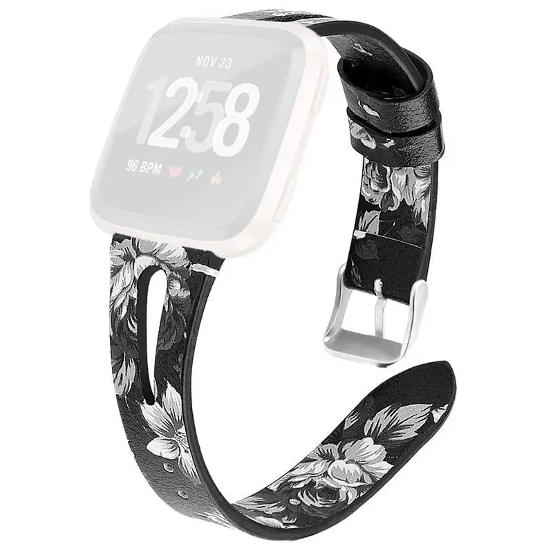 2019 New Fashion Match Replacement Watch Band Leather Wrist Watchband Strap Bracelet Belt For Fitbit Versa Smart Watch Wristband