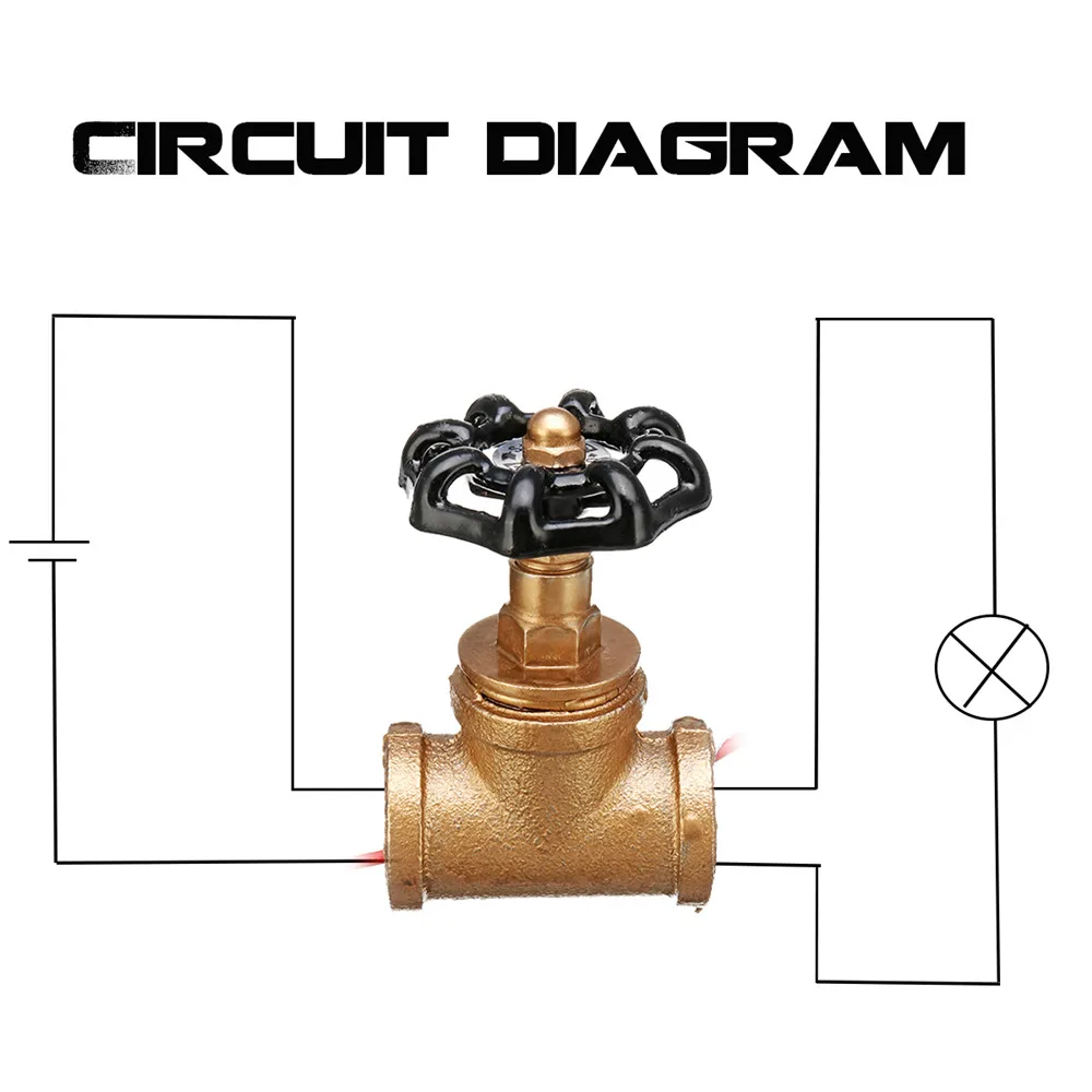 Винтажный 3/4 дюймовый светильник с запорным клапаном с проводом, железный светильник, промышленный светильник с запорным клапаном