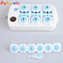 6 шт. Детская безопасность русский Европейский стандарт Детская электрическая розетка защита от детей пластиковая безопасность Электрическая безопасность протектор