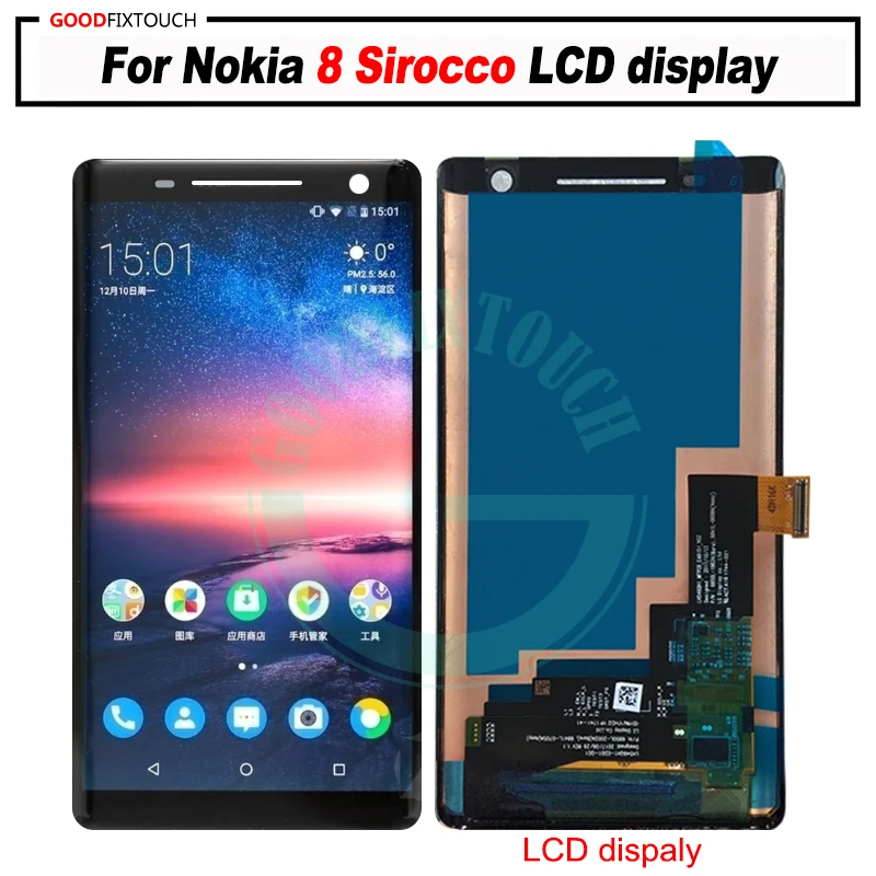 ЖК-дисплей 5 дюйма для nokia 8 S Nokia8 Sirocco сенсорный экран с дигитайзером в сборе Nokia